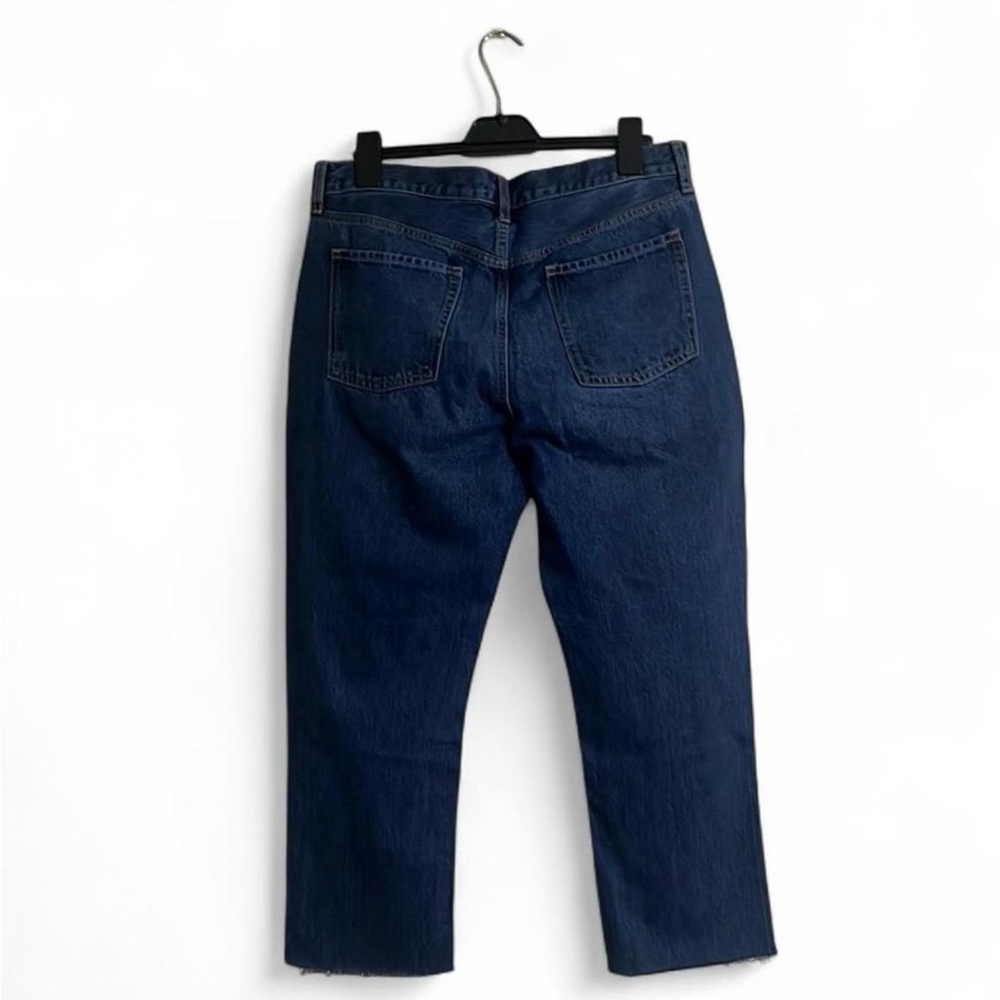 Old Navy High-Waisted Button-Fly Slouchy Straight Jeans Sz14 Secret Slim Pockets - Picture 3 of 8